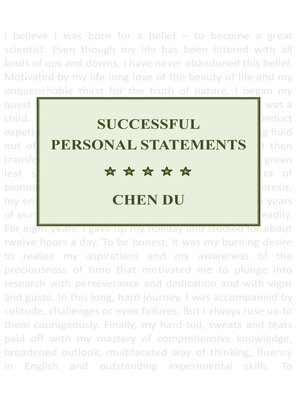 cover image of Successful Personal Statements